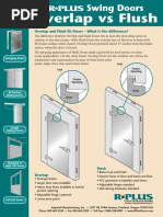 Swing Doors - Overlap vs. Flush Doors Detail Sheet