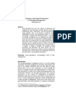 Governance and Good Governance: A Conceptual Perspective: DR .Muhammad Ali, Assistant Professor, Department of Political