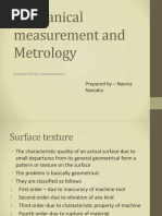 Mechanical Measurement and Metrology: Prepared by - Navroz Navodia