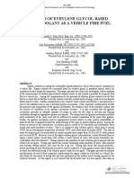 Analysis of Ethylene Glycol-Based Engine Coolant As A Vehicle Fire Fuel