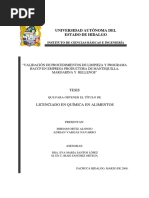 Validación de Procedimientos de Limpieza y Programa Haccp en Empresa Productora de Mantequilla, Margarina y Rellenos