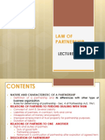 Law of Partnership: Lecture Note 2