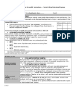 Lesson Planning Form For Accessible Instruction - Calvin College Education Program