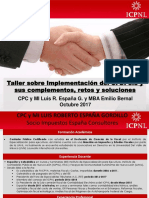 Taller Sobre Implementacion Del Cfdi 3.3 y Sus Complementos, Retos y Soluciones