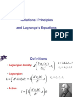 Variational Principles and Lagrange's Equations