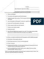 Of Mice and Men Persuasive Essay Peer Edit Checklist