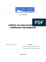 Control PID para Un Motor DC Controlado Por Armadura