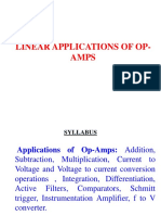 Linear Applications of Op-Amps