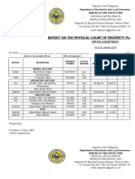 Report On The Physical Count of Property Plant and Equipment