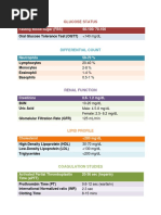 Glucose Status