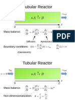 Tubular Reactor: Mass Balance