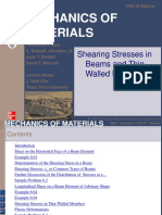 Mechanics of Materials: Shearing Stresses in Beams and Thin-Walled Members