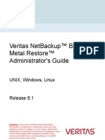 Veritas Netbackup™ Bare Metal Restore™ Administrator'S Guide