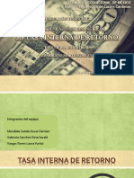 3.5 Tasa Interna de Retorno: Unidad Iii.-Razones Financieras