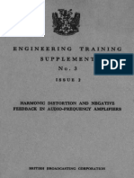 Harmonic Distortion and Negative Feedback in Audio-Frequency Amplifiers 2nd Edition - British Broadcasting Corporation (1956) PDF