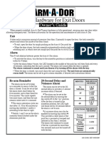 Panic Hardware For Exit Doors: Owner's Guide