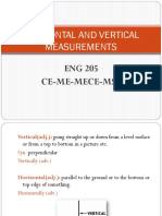 Horizontal and Vertical Measurements