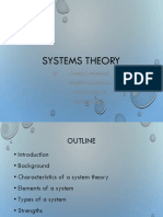 Systems Theory: BY: Charles Mhango Charity Kasawala Violet Khonje George Nsitu