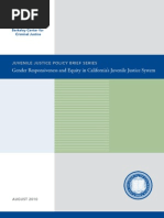 Gender Responsiveness and Equity in California's Juvenile Justice System