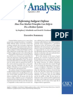 Reforming Indigent Defense: How Free Market Principles Can Help To Fix A Broken System, Cato Policy Analysis No. 666