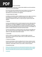 Características de Las Personas Autorrealizadas