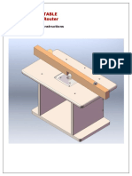 Plans of Router Table