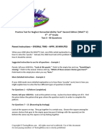 Practice Test 3 5th and 6th Grade 48 Questions Password Practice