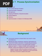 Chapter 7: Process Synchronization