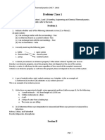 Thermodynamics Problem Set 1