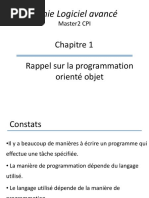 Rappel Sur La Programmation Orienté Objet