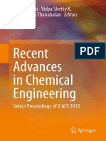 Recent Advances in Chemical Engineering