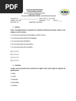 Evaluaciones Séptimo Ciencias Sociales