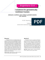 +++analytical Solutions Nonlinear Truss