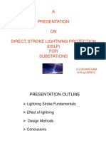 A Presentation ON Direct Stroke Lightning Protection (DSLP) FOR Substations