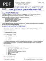 Elaborer Un Contrat de Phase Sur (01sciences - Com)