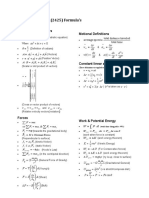 PHYS 2426 Formula Sheet (SU17)