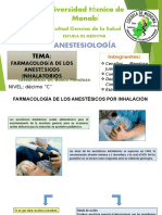 Farmacologia de Los Anestésicos Inhalatorios