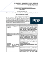 Modelo de Demanda Laboral de Indemnización Por Despido Arbitrario - Autor José María Pacori Cari