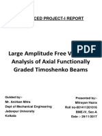 Large Amplitude Free Vibration Analysis of Axial Functionally Graded Timoshenko Beams