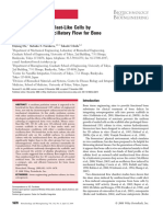 3D Culture of Osteoblast-Like Cells by Unidirectional or Oscillatory Flow For Bone Tissue Engineering