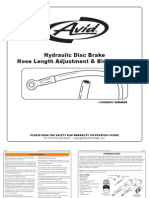 Avid Elixir Bleed and Hose Leght Adjustment Guide