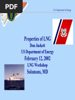 Properties of LNG: Don Juckett US Department of Energy LNG Workshop