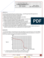 Devoir de Synthèse N°3 - Sciences Physiques - Bac Technique (2010-2011) MR Akermi Abdelkader