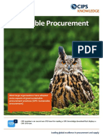 Sustainable Procurement