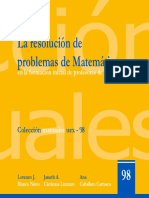 Libro Resolucion Problemas Matematicas Form Inicial Prof Primaria