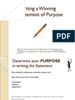 Statement of Purpose Workshop