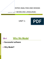 Object Oriented Analysis and Design (Unified Modeling Language)