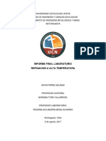 Pirometalurgia Del Plomo y Refinacion A Fuego