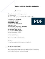 Steps To Configure Linux For Oracle 9i Installation: 1. Change Kernel Parameters