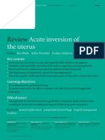 Acute Inversion of The Uterus PDF